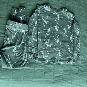 GAP kids skeleton pajamas